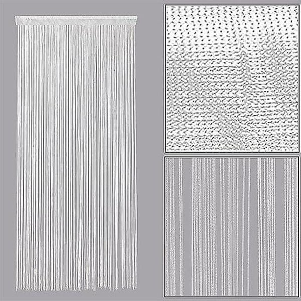 Thin Rope Door Curtain With Silver Thread white 100 * 200cm Single Door Curta Carousel 5
