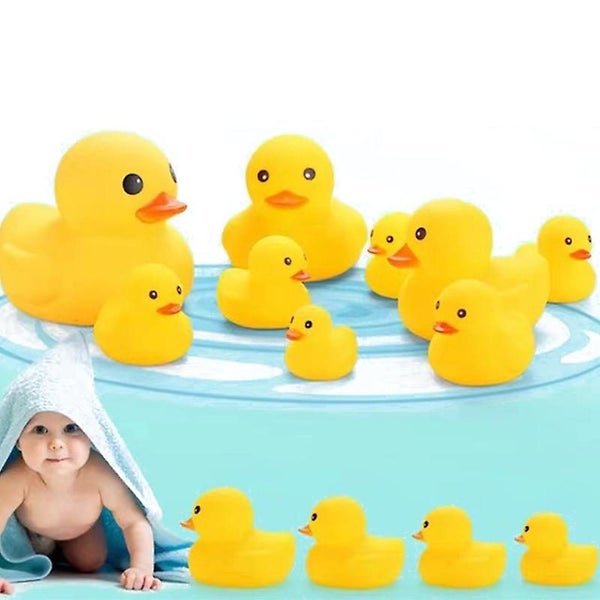 Rubber Ducky Bath Toy For Kids 20 30 50pcs Baby Playing Water Mini Yellow Duck Carousel 5
