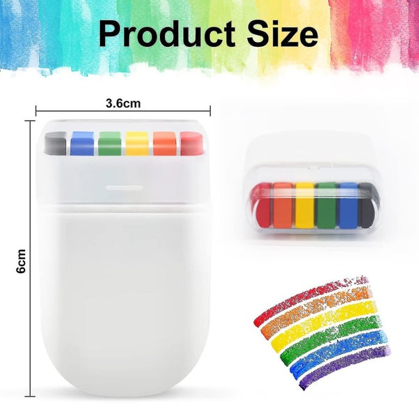 Rainbow Pride Flag Face Paint - Gay Pride Rainbow Stripe Fan Brush Stick, Face A Carousel 2
