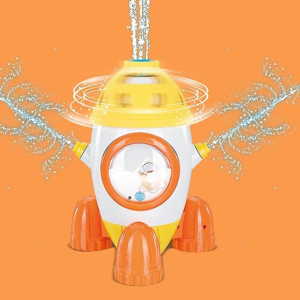 Rocket Water Sprinkler 360 Spray Toddler Sprinkler Splashing Fun Activity Kids Carousel 5