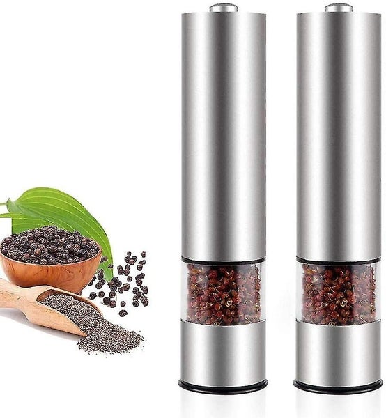 Salt And Pepper Mill Electric Salt Mill Stainless Steel Spice Mill Stainless S Carousel 1