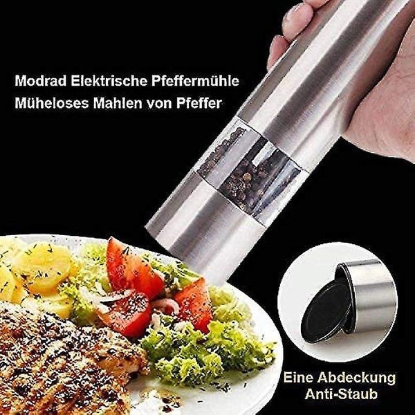 Salt And Pepper Mill Electric Salt Mill Stainless Steel Spice Mill Stainless S Carousel 5