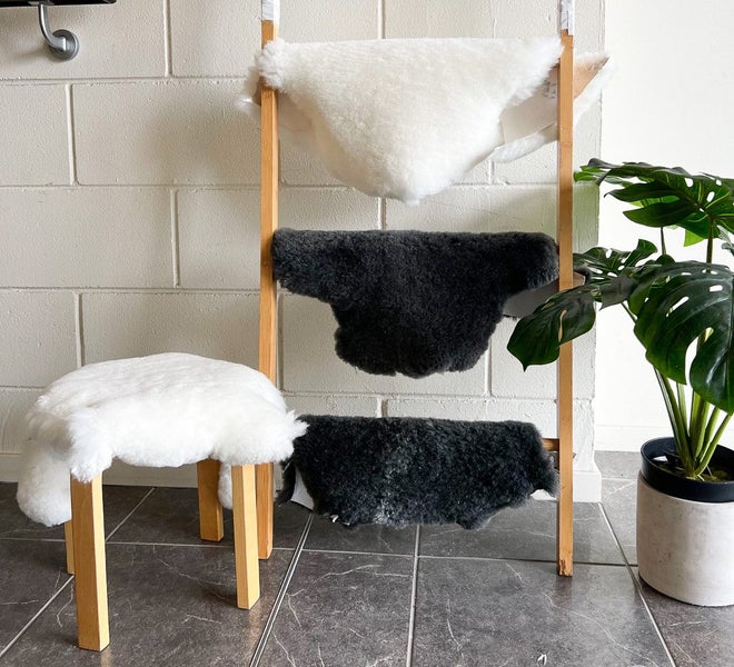 Short Wool Sheepskin Offcuts - Assorted Carousel 1