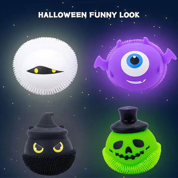Halloween Toys Glowing Halloween Little Devil Squeeze Toy Soft Tpr Ball Decomp Carousel 2
