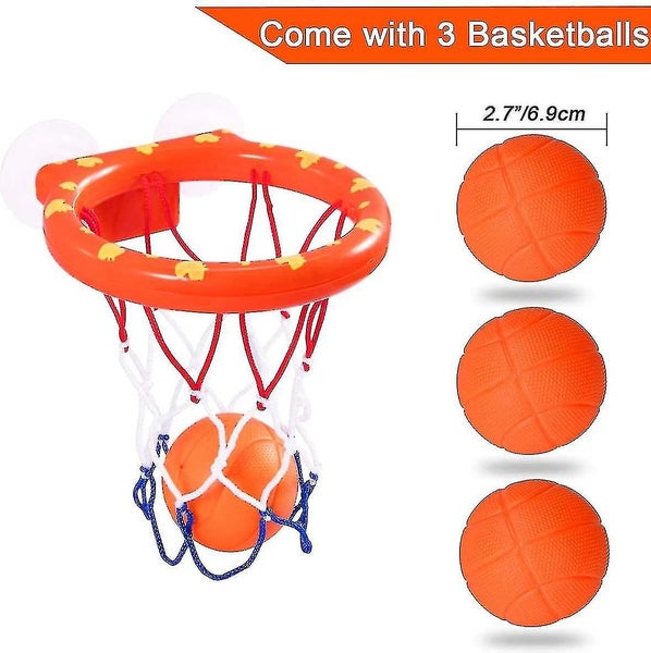 Bathroom Basketball Bath Toys Fun Basketball Hoop And Ball Set Carousel 2