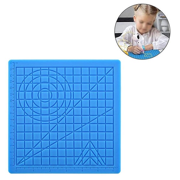 Silicone Mats Blue 3d Printing Pen With Basic Template 3d Pen Drawing Pad For Carousel 2
