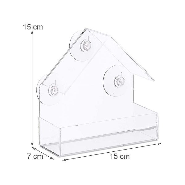 Window Bird Feeder Transparent Birdfeeders For Wild Birds With Strong Suction Carousel 5