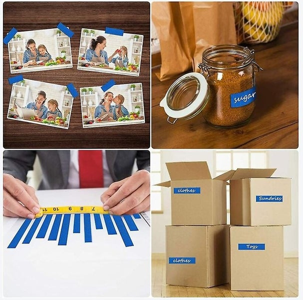 Blue Masking Tape Paint & Decorating Tape For Labels Spray Painting Painters C Carousel 2