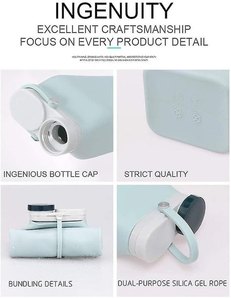 Collapsible Water Bottle Bpa Free - Foldable Water Bottle For Travel Sports Carousel 2