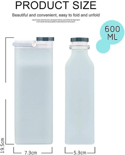 Collapsible Water Bottle Bpa Free - Foldable Water Bottle For Travel Sports Carousel 3