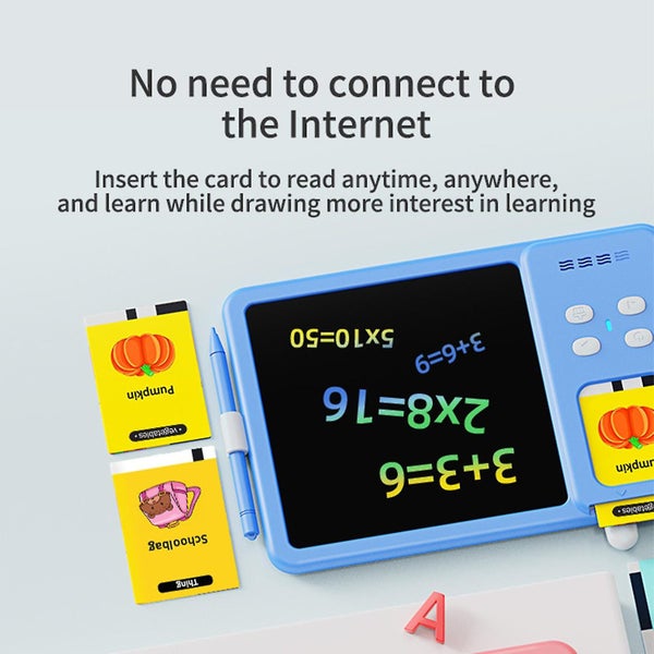 Painting Machine Machine Recognizes Children's Card-in Knowledge Words Puzzle64325302929411112