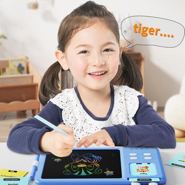 Painting Machine Machine Recognizes Children's Card-in Knowledge Words Puzzle64325302929411114