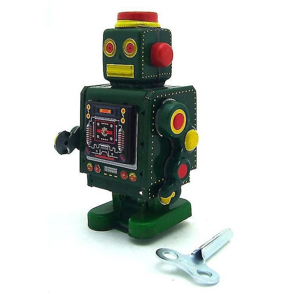 Clockwork Robot Toy Ms519 Robot Clockwork Toy Photography Props Tin Toys Carousel 1