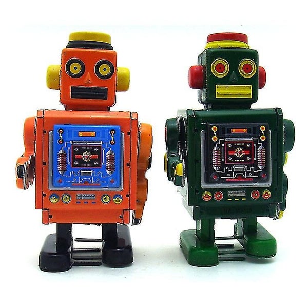 Clockwork Robot Toy Ms519 Robot Clockwork Toy Photography Props Tin Toys Carousel 5