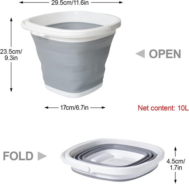 Collapsible Silicone Bucket 20l Plastic Collapsible Bucket Cleaning Bucket Carousel 2