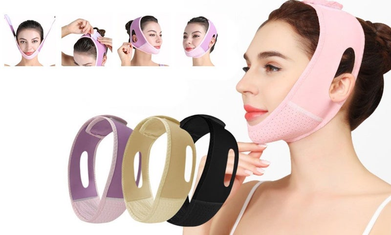 ICB V Face Mask Double Chin Reducer, V Shaped Slimming Face Mask, Chin Up Mas... Carousel 1