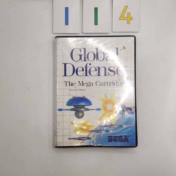 Global Defense Sega Master System Game + Manual PAL Carousel 1
