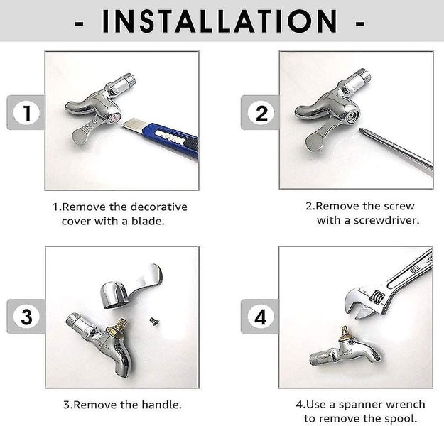 1 Pair Replacement Faucet Spool Quarter Turn Inner Faucet Valves For Kitchen Bat Carousel 4