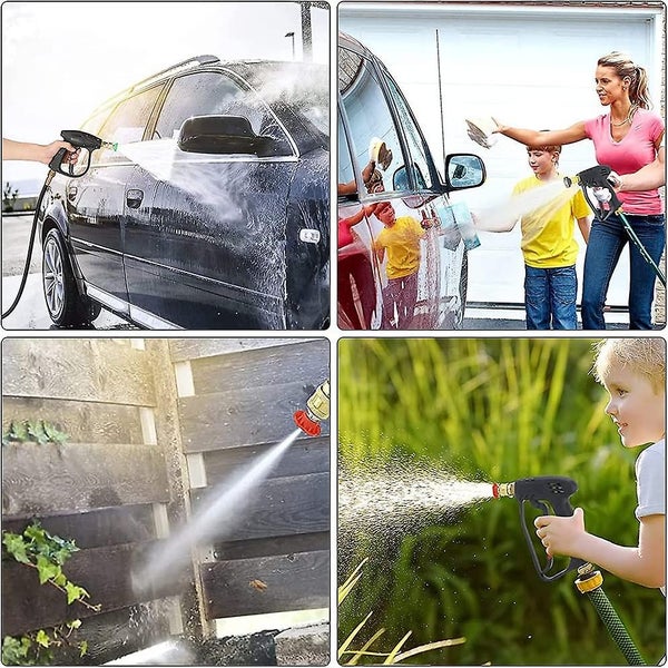 high Pressure Washer Gun With 5 Water Nozzle Tip, 4350psi Power Short Spray Gun Carousel 4