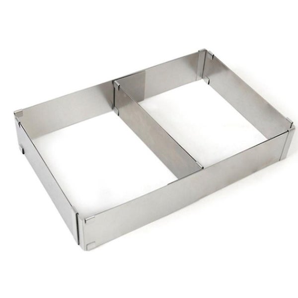 Cake Mold Adjustable Scalable Rectangle Stainless Steel Mousse Cake Mold Ring Carousel 2