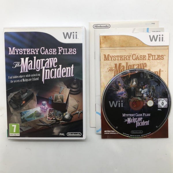 Mystery Case Files The Malgrave Incident Nintendo Wii Game + Manual PAL Carousel 1