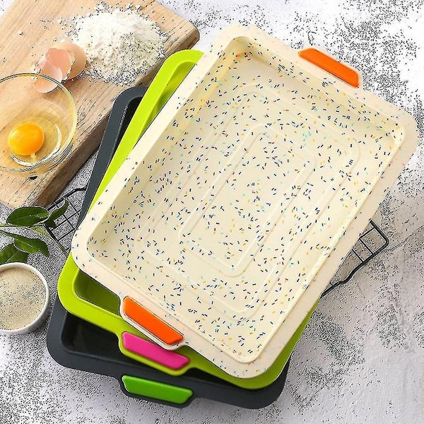 Cake Mold Non Stick Silicone Rectangle Shape Cake Pan Chocolate Bread Baking M Carousel 2