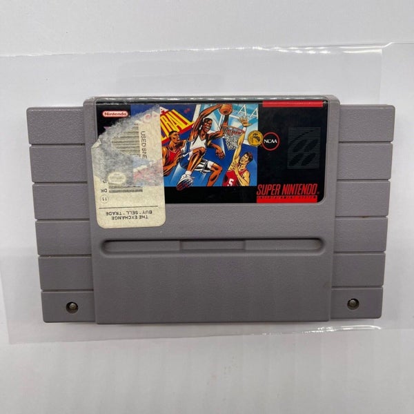 NCAA Basketball Super Nintendo SNES Game Cartridge NTSC U/C Carousel 1