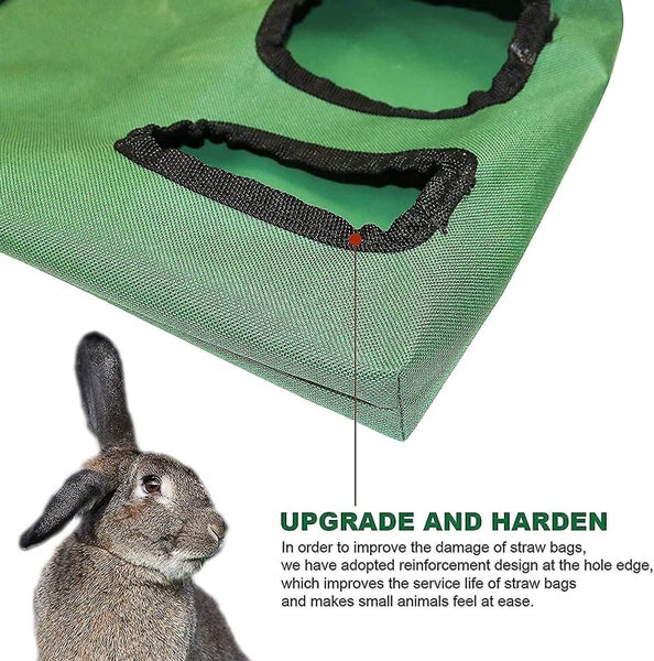 Rabbit Hay Feeder Bag Guinea Pigs Hanging Hay Rack Manger Holder Dispenser Sma Carousel 2