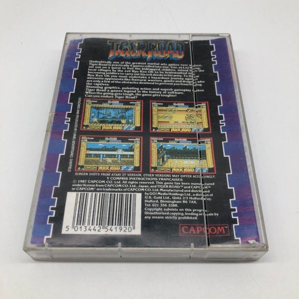 Tiger Road CBM 64/128 Cassette Capcom Game Boxed Carousel 5