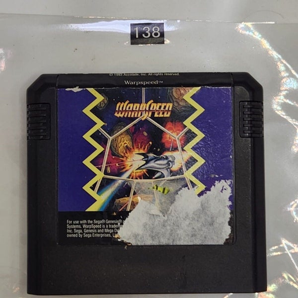 Warpspeed Sega Mega Drive Game Cartriedge PAL Carousel 1
