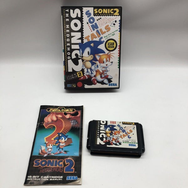 Sonic The Hedgehog 2 Asian Version Sega Mega Drive Game Carousel 1