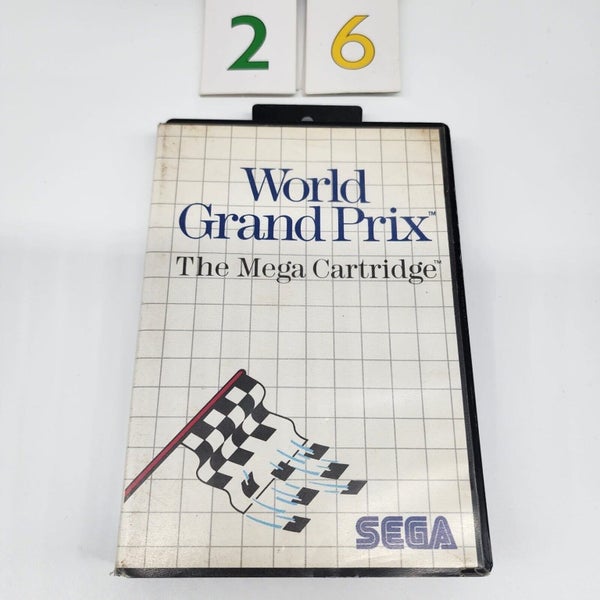 World Grand Prix Sega Master System Game + Manual PAL Carousel 1