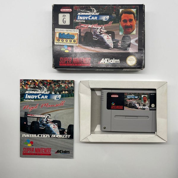 IndyCar Featuring Nigel Mansell Super Nintendo SNES Game Boxed PAL Carousel 1