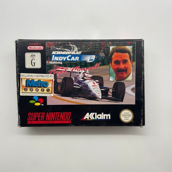 IndyCar Featuring Nigel Mansell Super Nintendo SNES Game Boxed PAL Carousel 2