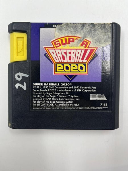 Super Baseball 2020 Sega Mega Drive Game Cartridge PAL Carousel 1