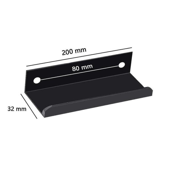 4pcs 80mm Aluminum Concealed Handle Cabinets Drawers Handle Tab,black Carousel 2