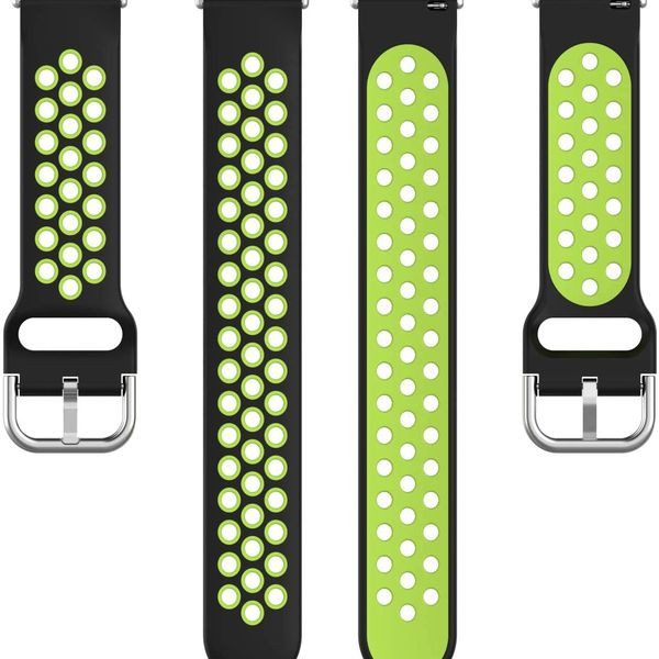Fitbit Versa 4 Silicone Strap Black/Volt Carousel 2