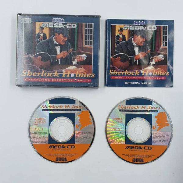 Sherlock Holmes Consulting Detective Vol.11 Sega Mega CD Game + Manual PAL Carousel 1
