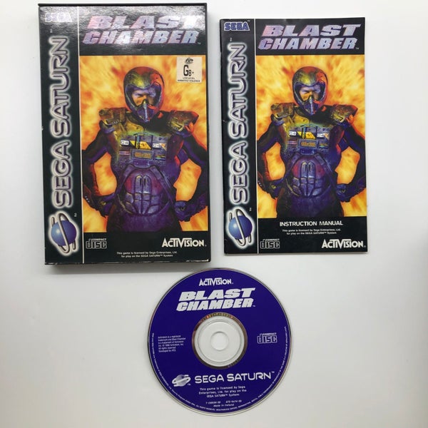 Blast Chamber Sega Saturn Game + Manual PAL Carousel 1