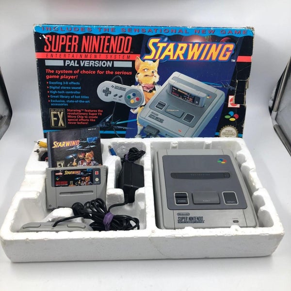 Super Nintendo SNES Starwing Edition Console Boxed Complete Carousel 1