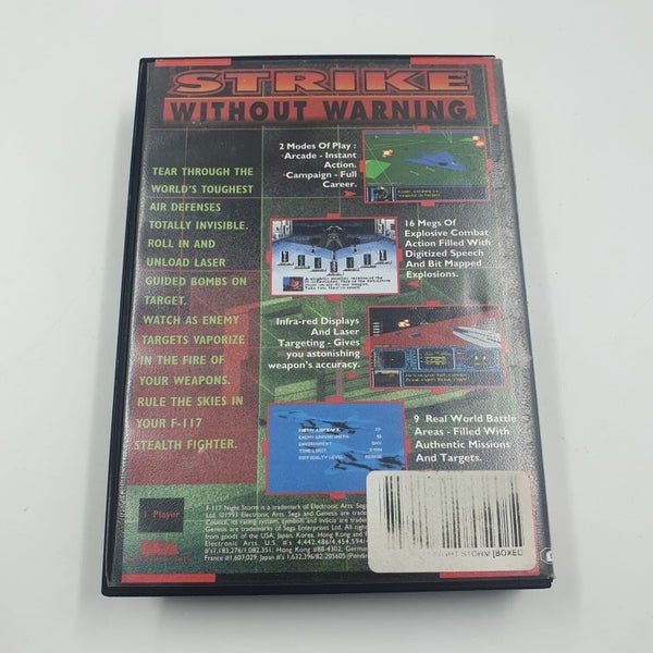 F-117 Night Storm Sega Mega Drive Game Boxed + Manual Carousel 7