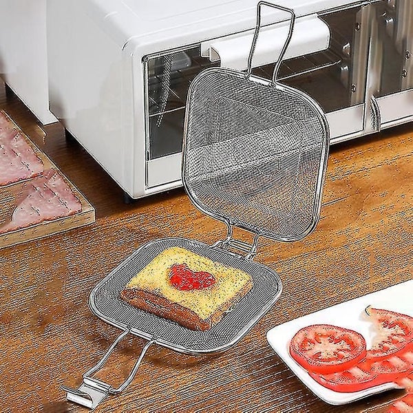 Sandwich Toaster Stainless Steel Bread Grilling Net For Home Baking Tools Carousel 2