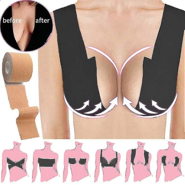 Boob Tape Nipple Cover Breast Pad Booby Lift Push Up Strapless Invisible Stick Carousel 2