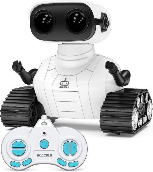 Robot For Kids Rechargeable - Remote Control Toy Robot Toy Children Sound And Carousel 1
