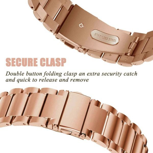 Fitbit Versa Stainless Steel Strap RoseGold Carousel 2
