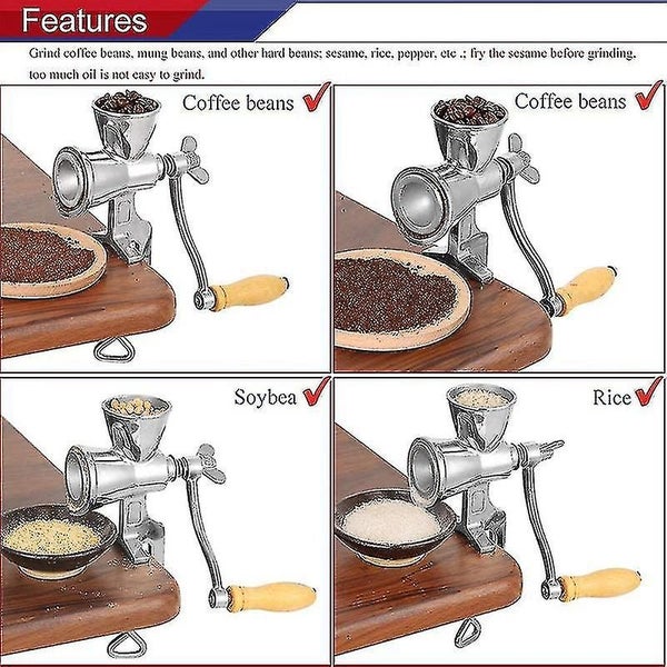 Bend Head Coffee Bean Grinder Machine Wood Handle Powder Cleaning Brush Tool Carousel 2