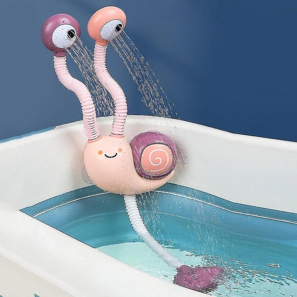 Bath Toy Electric Snail Flower Shower Cute Cartoon Modeling Baby Bath Splashin Carousel 2