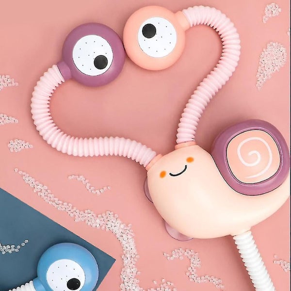 Bath Toy Electric Snail Flower Shower Cute Cartoon Modeling Baby Bath Splashin Carousel 5
