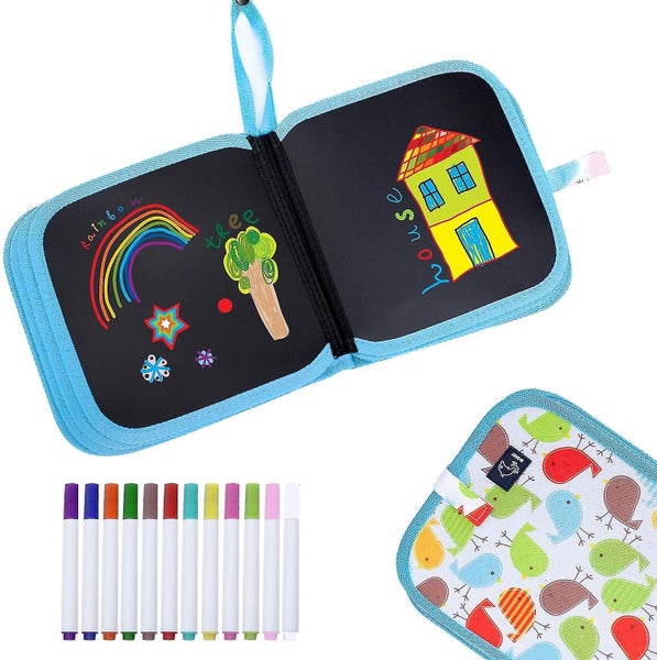 Erasable Drawing Board Reusable Doodle Board With Colored Erasable Pens Double64560044603649111