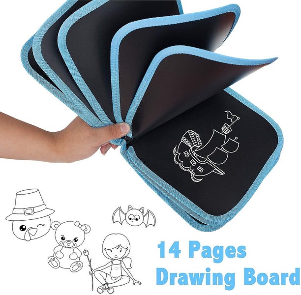 Erasable Drawing Board Reusable Doodle Board With Colored Erasable Pens Double64560044603649112